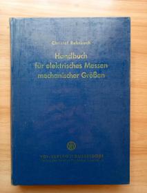 Handbuch Fur elektrisches Messen mechanischer Groben