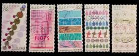 日本信销邮票 2017年 C2314 理化学研究所创立100周年 5全 信销