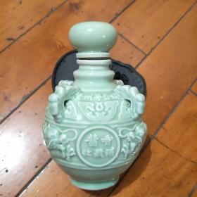 双龙纹青釉陶瓷 酒瓶（贵州茅台酒 酱香收藏酒）