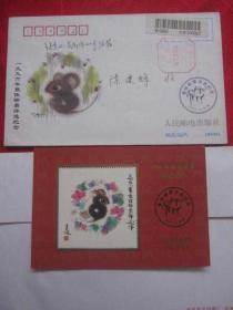 JY2-05：1996年全国最佳邮票评选纪念封，带评选纪念张实寄封