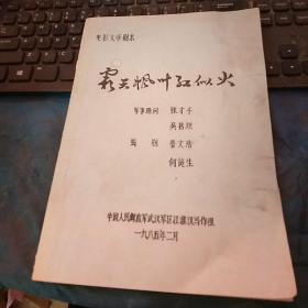 电影文学剧本 霜天枫叶红似火