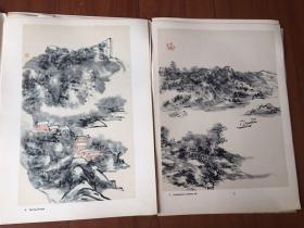 79年《黄宾虹画辑》 8开散页装（12张全）