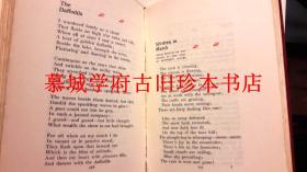 装饰风格（ART DECOR）皮装/烫金书脊、封面/书顶刷金/毛边本 《华兹华斯诗选》 Poems by William Wordsworth with an introduction by Alice Meynell