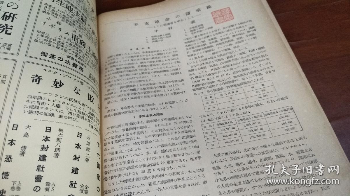 历史学研究 1955年第10期（日文）