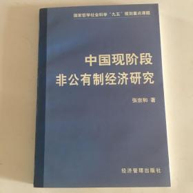 中国现阶段非公有制经济研究