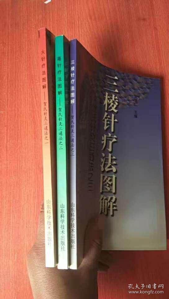 贺氏针灸三通法（火针疗法图解 三棱针疗法图解 毫针疗法图解） 三本合售