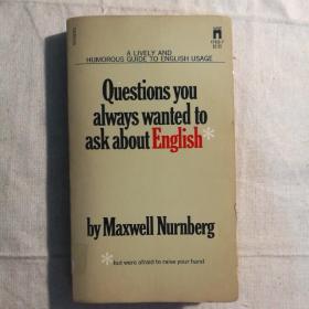 英文原版：Questions you always wanted to ask about English 【 正版品好 实拍如图 】