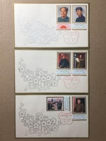 【集邮收藏精品：J21毛泽东 中国邮票总公司首日封 氧化一枚封背面几个黄点 】