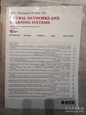 IEEE TRANSACTION ON NEURAL NETWORKS AND LEARNING SYSTEMS  DECEMBER 2018 (IEEE 神经网络及其学习系统,2018年12月) 全英文