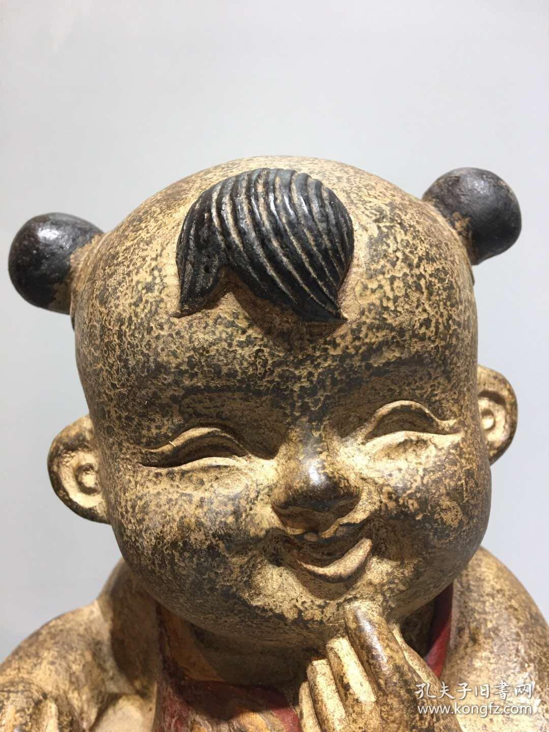 青石，摆件 石雕 石器 案头摆件 金童玉女一对，形象可爱可亲，吉祥如意，送财送福 运费到付