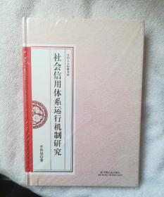 社会信用体系运行机制研 究