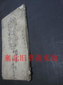 清代戊辰年线装手抄本-二十四贤孝 一薄册 23.5*13.4CM