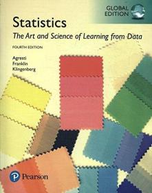 现货 Statistics: The Art and Science of Learning from Data, Global Edition 英文原版 统计学：从数据中学习的艺术和科学   阿兰·阿格莱斯蒂 类别数据分析 序列分类数据分析 属性数据分析