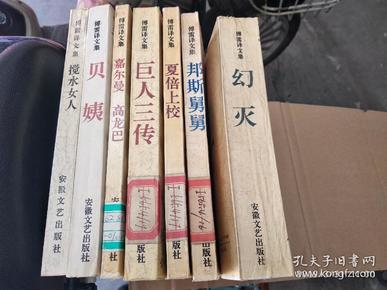 傅雷译文集7册(幻灭、贝姨、邦斯舅舅、搅水女人、夏倍上校、巨人三传、嘉尔曼)