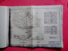 大官山电站水库示意图（8开11张）【水利电力部华东勘测设计院】