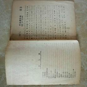 早期东北解放区牡丹江日报社编（工人歌声）土纸一册。