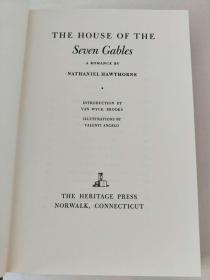 The house of the seven gables 《带有七个尖角阁的房子》nathaniel hawthorne 霍桑 经典1963 THE heritage pres 布面精装版