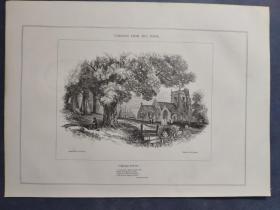 1849年 木口木刻 木版画 （正背印刷）之007号 0601