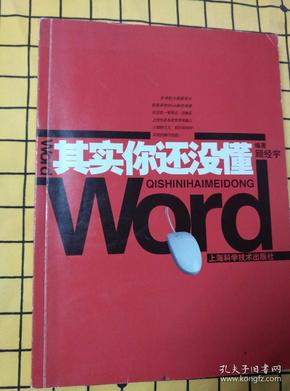 其实你还没懂Word