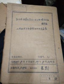 1959年社员劳动工日计算表 工分报告单