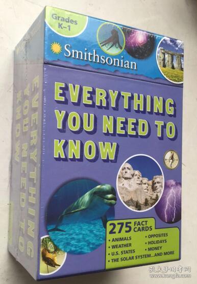 Smithsonian Everything You Need to Know: Grades  K-1  史密森尼你需要知道的一切：K-1 英文原版  套装  全新未拆封