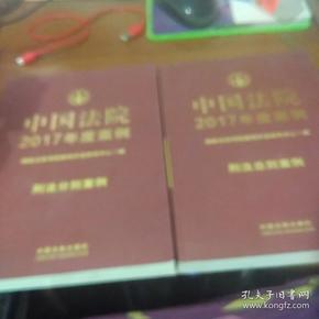 中国法院2017年度案例  （刑法总则案例 、刑法分则案例）两本合售
