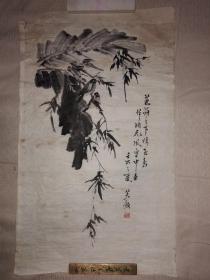 画家戴笑颜国画作品《芭荫之下*玉鸟，竹梢无风空中垂》