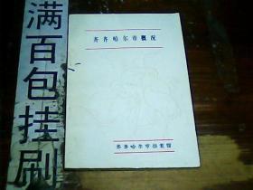 齐齐哈尔市概况 32开 78页