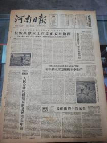 【报纸】河南日报 1961年1月28日【崔家桥综合商店元月上旬组织加工和供应小件农具占合同任务的43%，使农具供应工作走在农时前面】【平顶山市农村粮食、商业部门服务春播准备解决种子问题】【襄城县胡岗大队从实际出发采取有效增产措施，集中群众智慧组织冬季生产】【商水县巴村公社巴村大队开展冬季植树造林运动】