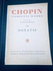 英文原版Chopin Complete Works 肖邦全集卷六1958年版