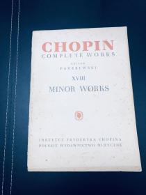 英文原版Chopin Complete Works肖邦全集卷十八