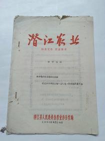 潜江农业1966年17，23两期油印