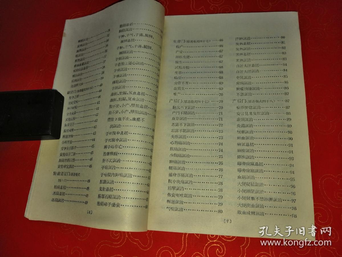 医宗金鉴妇科心法要诀白话解 （一版一印）