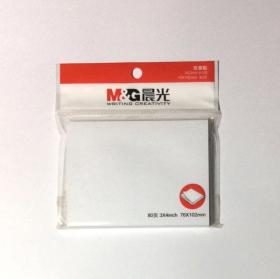 晨光（M&G）YS-46 白色自粘便条纸 易写标签纸 优事贴 便签本 便条纸 标签贴 便利贴 80页 单本装 76*102mm