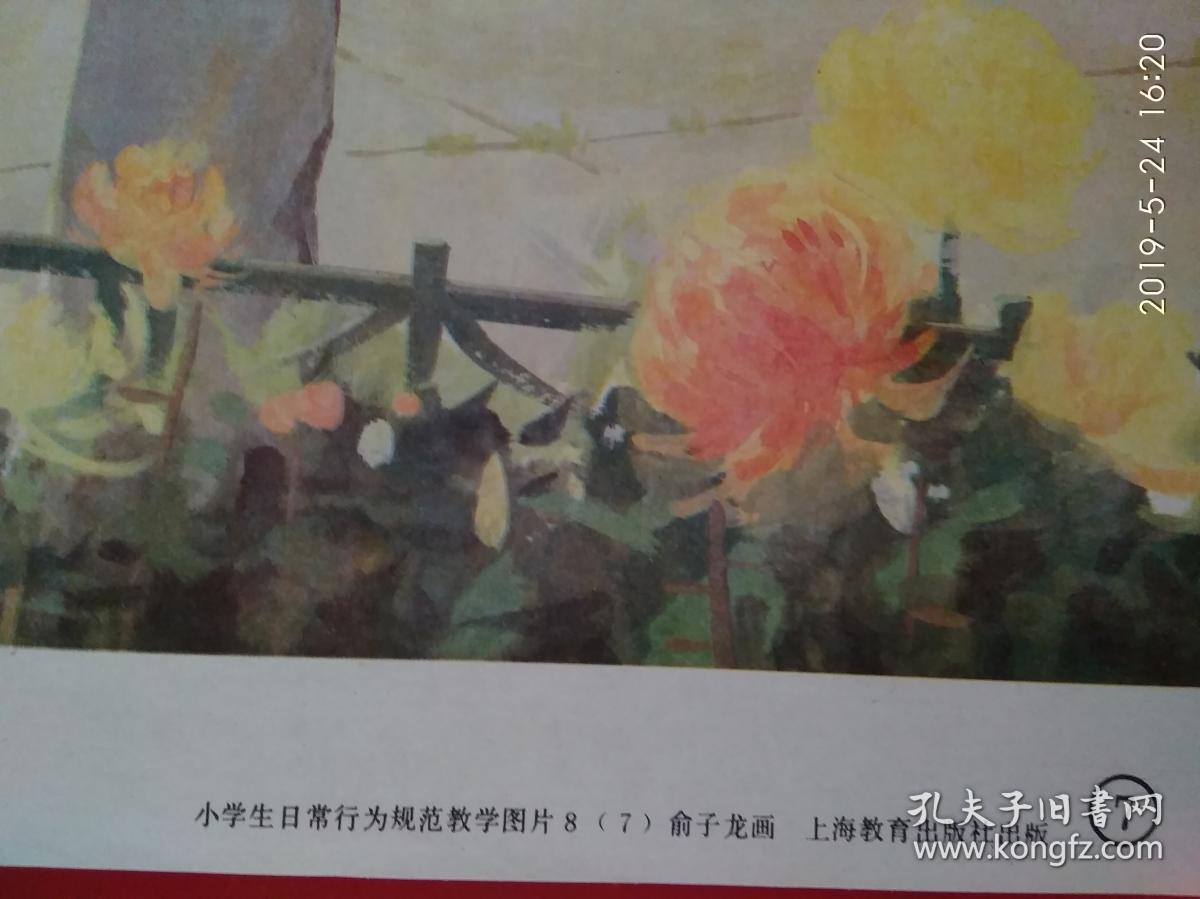教学挂图小学生日常行为规范教学图片（爱护公物）俞子龙画