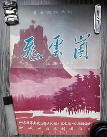 聊城京剧团实验演出《革命现代京剧飞云崮》海报