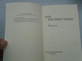 GOD HAS MANY NAMES  (32开平装 原版外文书，详见书影）