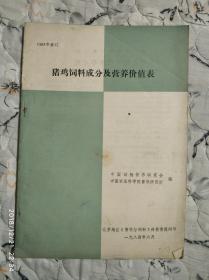 猪鸡饲料成分及营养价值表