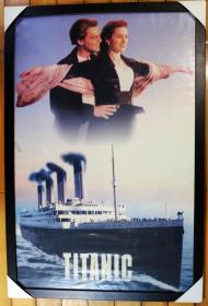 《鐵達尼號》萊昂納多·迪卡普里奧，凱特·溫斯萊特 主演  原裝巨幅海報  56cm x 85cm