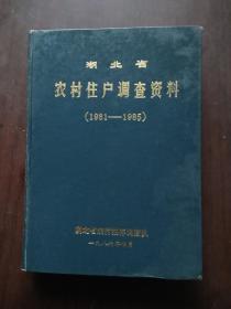 湖北省农村住户调查资料 [1981-1985]印500册