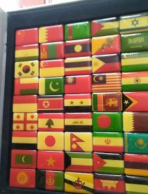 世博会徽秀磁贴一亚洲参展国旗帜+非洲参展国旗帜+欧洲参展国旗帜+美洲、大洋洲参展国旗帜+参展国际组织会徵(5本合集)