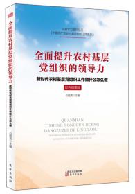 新书--全面提升农村基层党组织的领导力：新时代农村基层党组织工作做什么