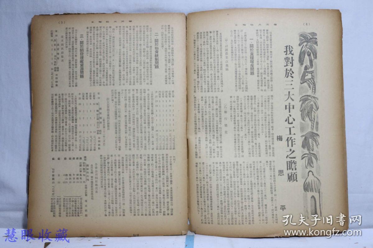 侵华史料--1942年（昭和17年）华文《大阪每日》半月刊 第八卷第十期第86号（内容：中国如何与日本协力、告侨胞书、大东亚战争与中国、从公羊学上观到大东亚战争之意义）