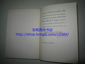 1934年英文《马可波罗游记》----马可波罗游记1274-1295 /布面精装2卷全/书顶刷金/限量签名1500套之第1119套 The Travels of Marco Polo