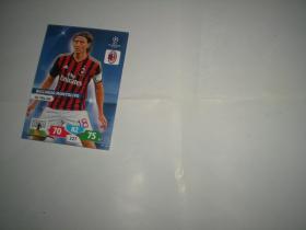 帕尼尼 panini 游戏版 2013-14 欧冠 球星卡    ac米兰   蒙托利沃