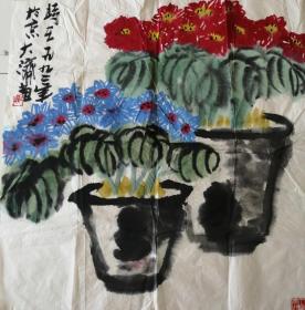 北京画家韩济民《花卉》