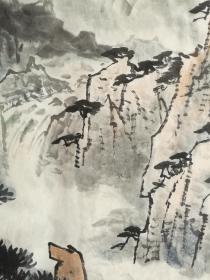 张建中山水画，山韵图旧作，买家自鉴！暂估价！