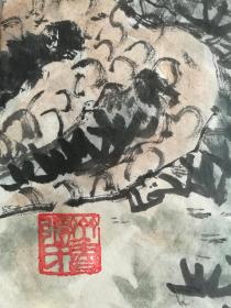 张建中山水画，山韵图旧作，买家自鉴！暂估价！