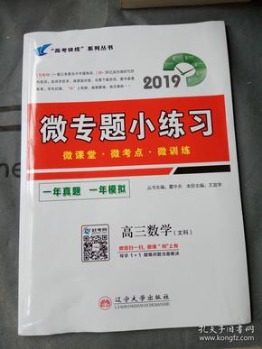 高考快线系列丛书微专题小丛书2019高三数学