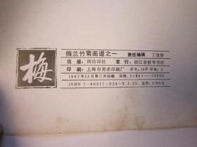 03，包快递，80年代美术学生二手书本，沙孟海签名本，梅花画谱，墨梅画谱，梅谱，画法手式、图诀、构图、吴昌硕齐白石八大山人石涛潘天寿郑板桥等名家画作